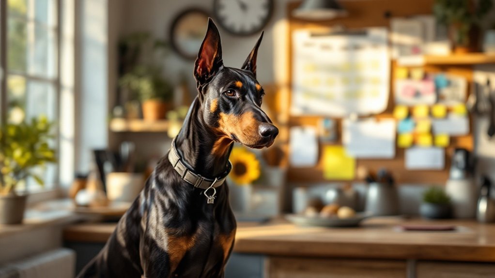 doberman care for busy households