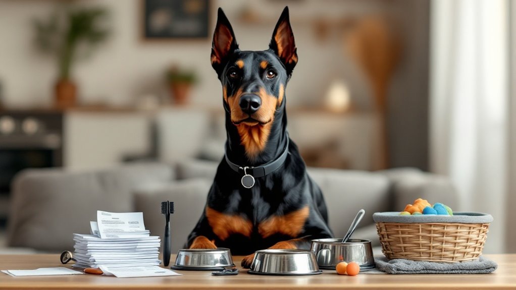 doberman first year expense breakdown