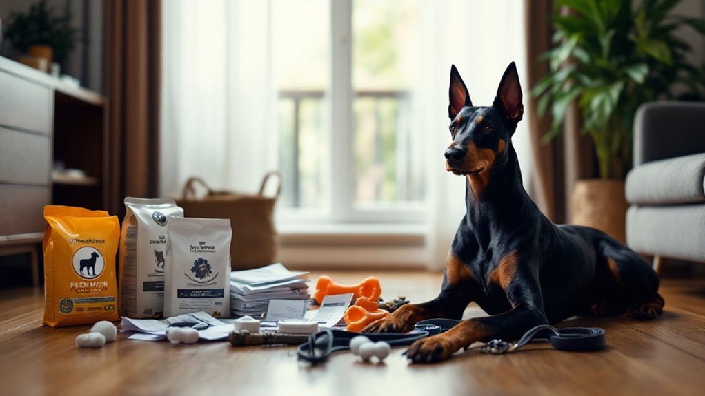monthly doberman ownership costs