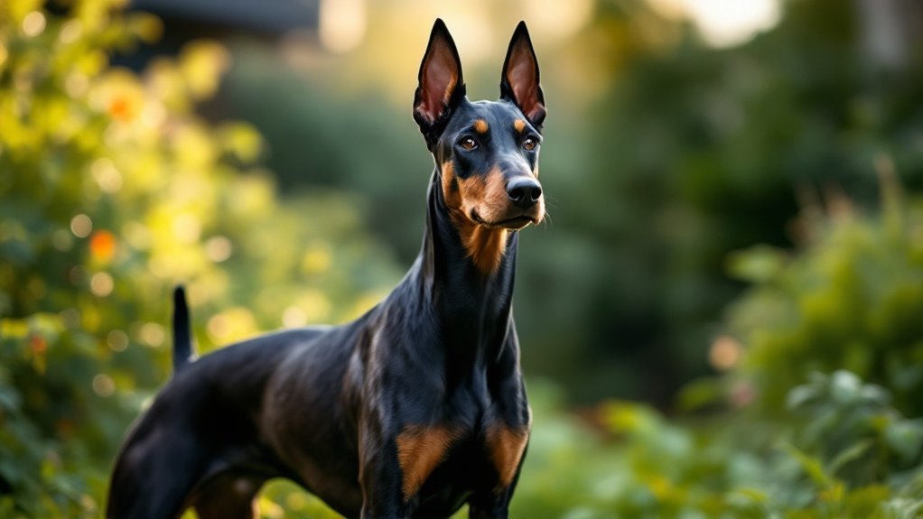 rowdy independent teenage doberman
