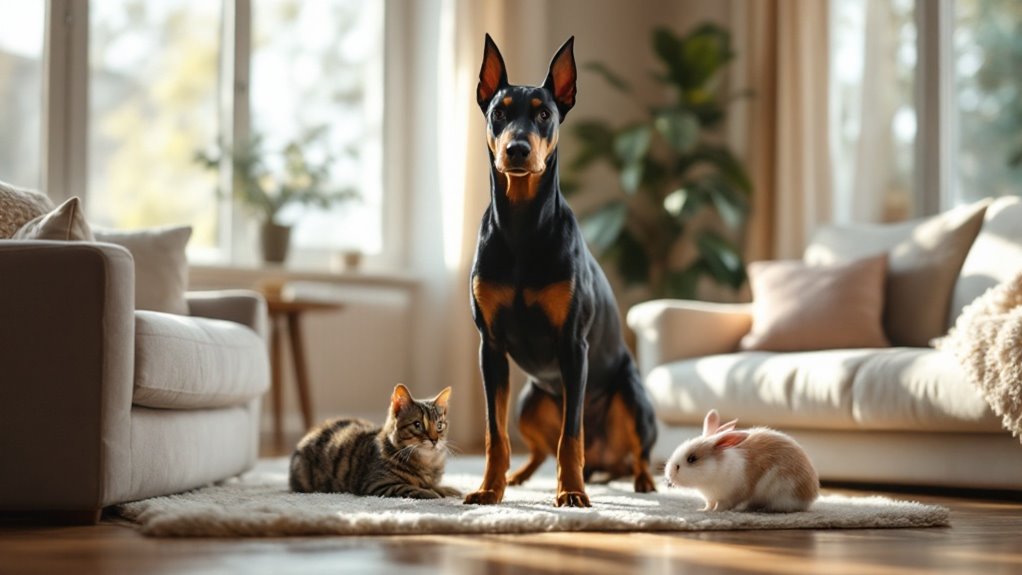 teen doberman navigating pets