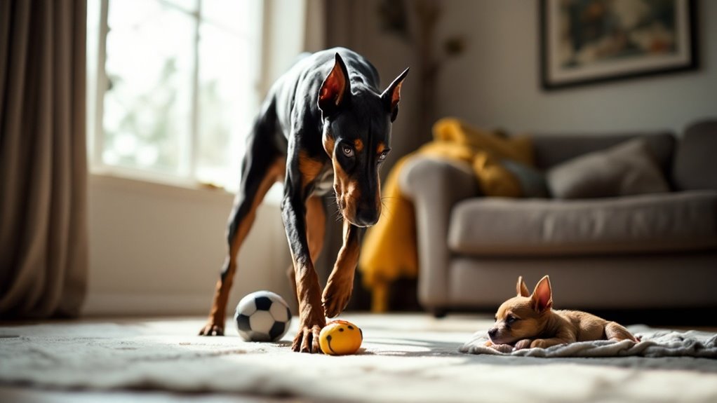 teenage dobermans feel firmer